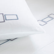 BOLD BICOLOR EMBROIDERY - BEDSET 2 PILLOW CASES 20X28 - BEDSET 2 PILLOW