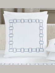 Bold bicolor embroidery - duvet set 2/20x28 106x126 - duvet set 2/20x