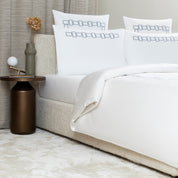 BOLD BICOLOR EMBROIDERY - BEDSET 2 PILLOW CASES 20X28 - BEDSET 2 PILLOW