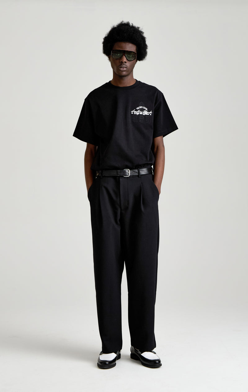 Black yacht club t-shirt