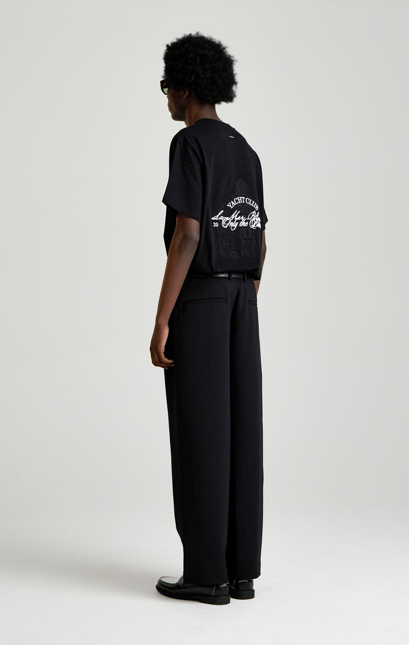 Black yacht club t-shirt