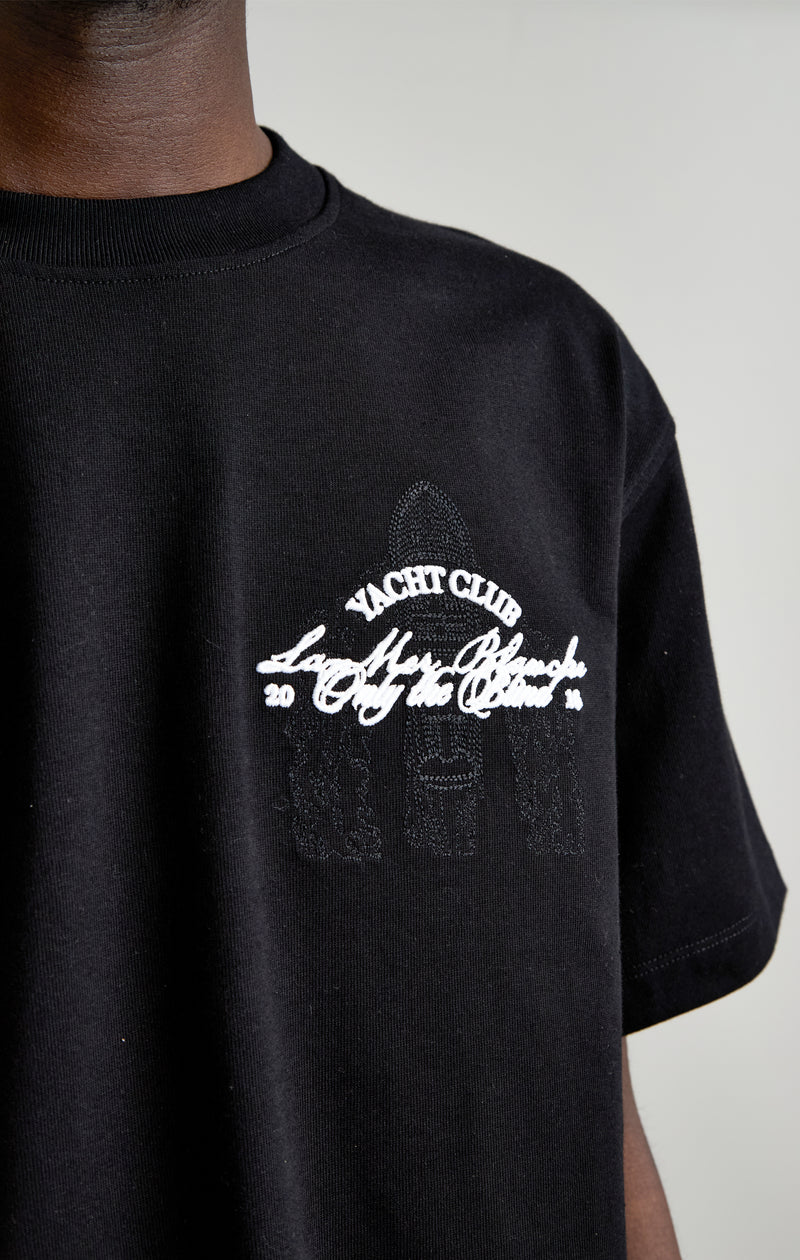 Black yacht club t-shirt