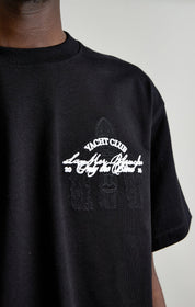 Black yacht club t-shirt