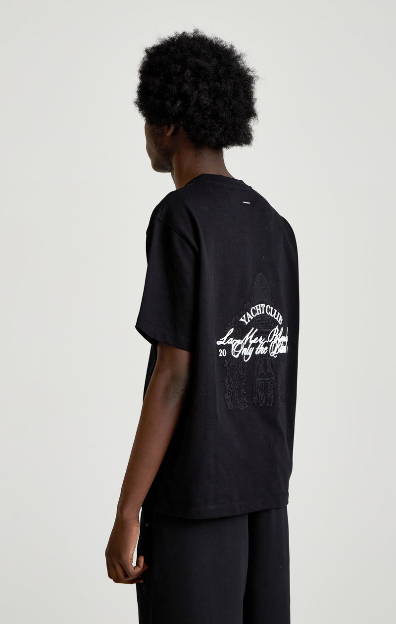 Black yacht club t-shirt