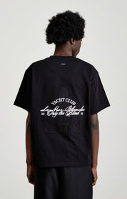Black yacht club t-shirt