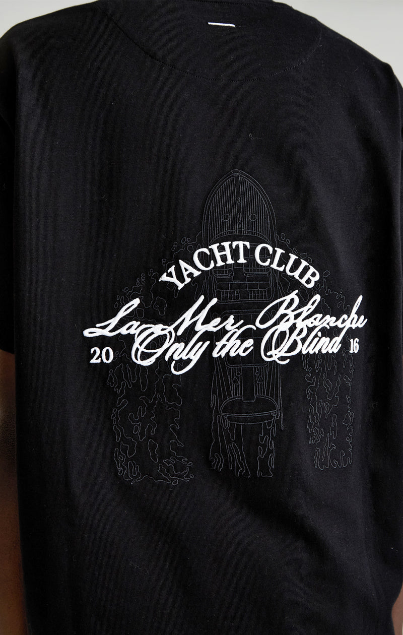 Black yacht club t-shirt