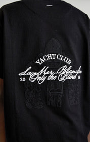Black yacht club t-shirt