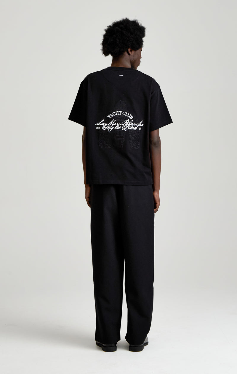 Black yacht club t-shirt