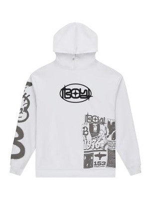 Kings road graffiti hoodie - white