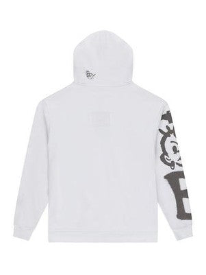 Kings road graffiti hoodie - white