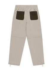 Future boy oversized nylon joggers - khaki/sand
