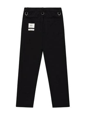 Kings road graffiti relaxed tailored trousers - black