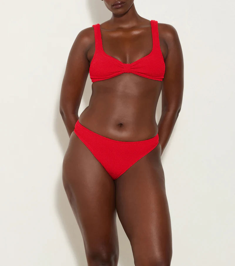 BONNIE BIKINI - M CRINKLE RED