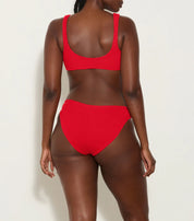 BONNIE BIKINI - M CRINKLE RED