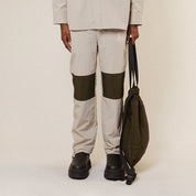 FUTURE BOY OVERSIZED NYLON JOGGERS - KHAKI/SAND