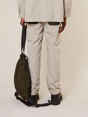 Future boy oversized nylon joggers - khaki/sand