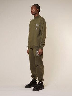 Future boy destroyed mock neck sweatshirt