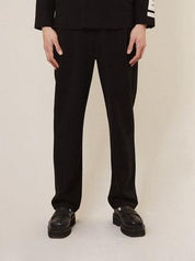 Kings road graffiti relaxed tailored trousers - black