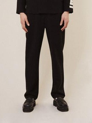 Kings road graffiti relaxed tailored trousers - black