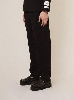 Kings road graffiti relaxed tailored trousers - black