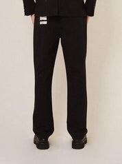 Kings road graffiti relaxed tailored trousers - black