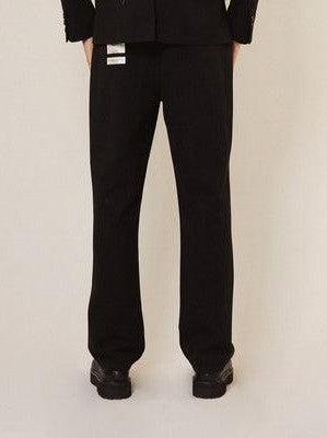 Kings road graffiti relaxed tailored trousers - black