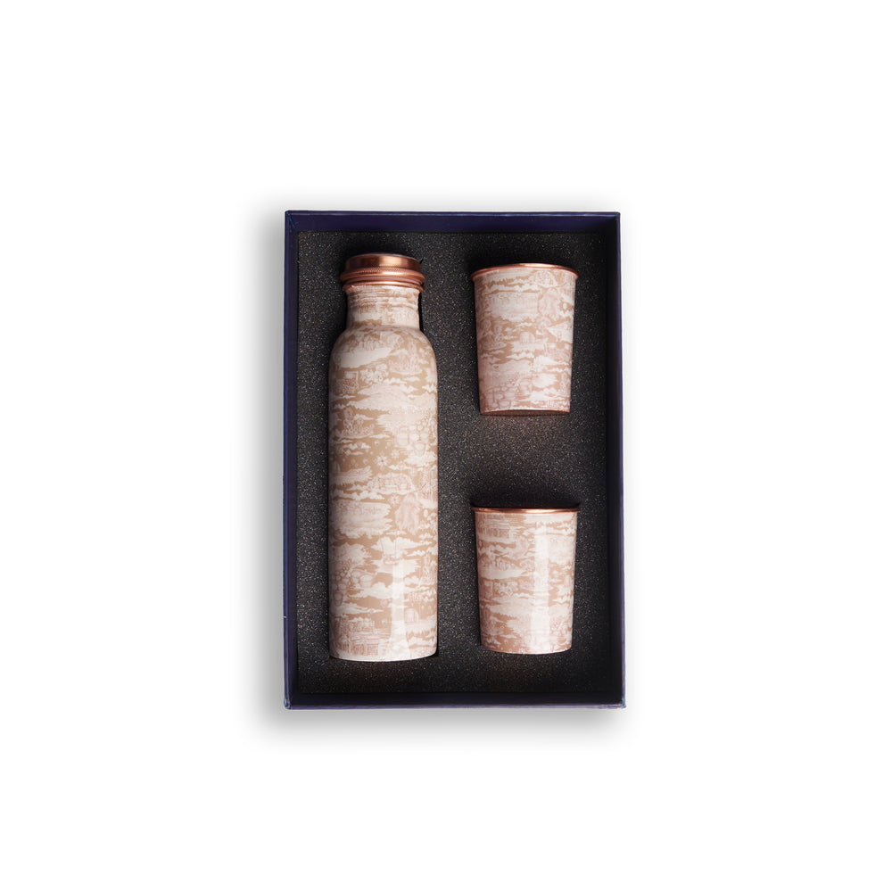Tour of joy bottle and cups set 99.99% copper neutral