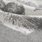 Tour of joy jacquard wool throw 155x220 grey