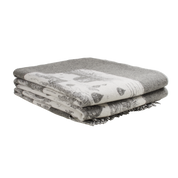 Tour of joy jacquard wool throw 155x220 grey