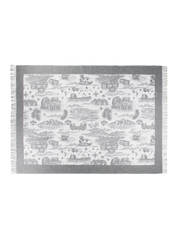 Tour of joy jacquard wool throw 155x220 grey