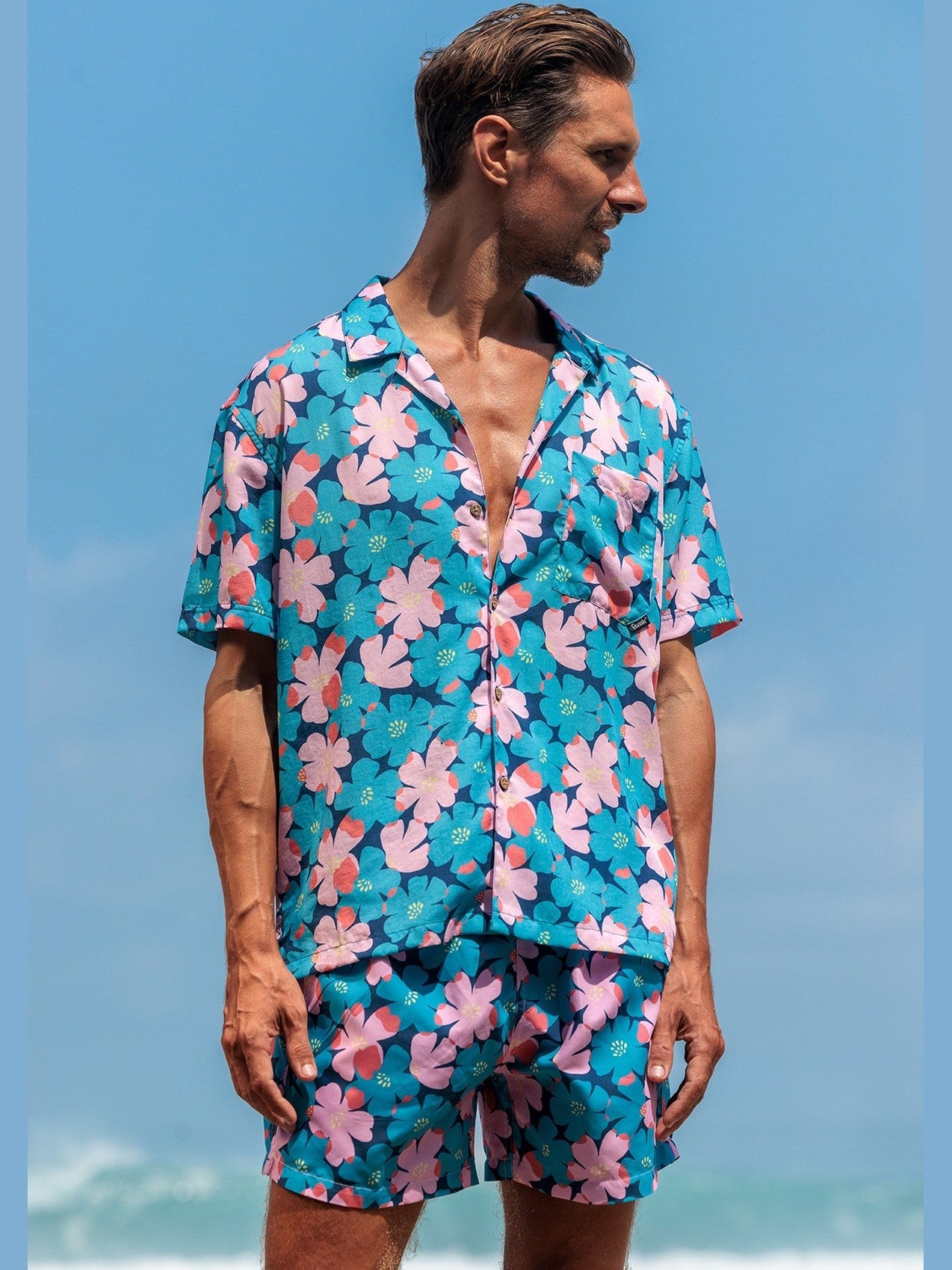 Boardies sully floral mid length swim shorts