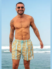 Boardies baroque stripe premium mens swim shorts