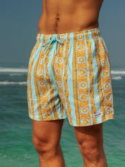 Boardies baroque stripe premium mens swim shorts