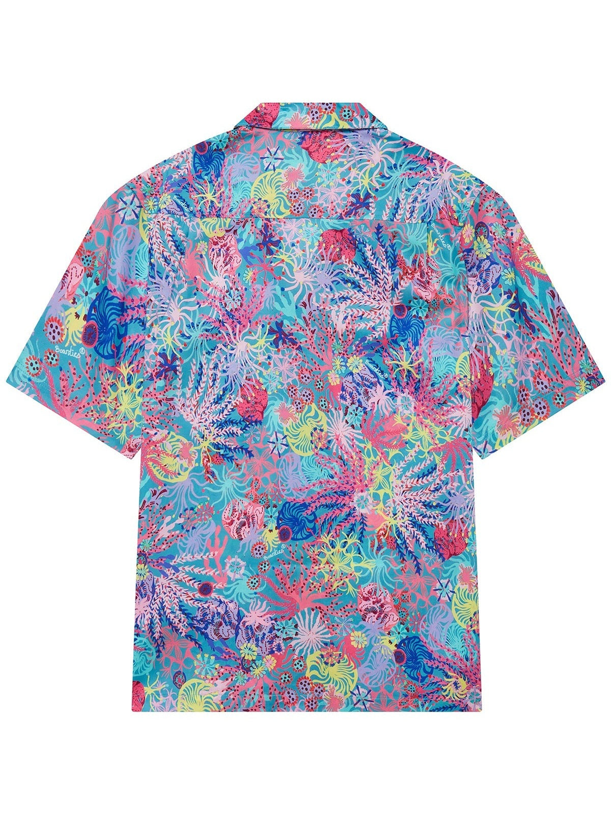 Boardies coral camp collar shirt