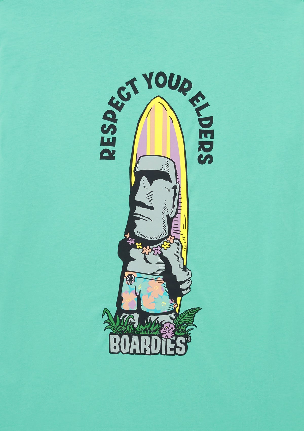 BOARDIES ISLAND ELDERS CREW NECK T SHIRT