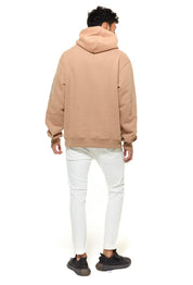 Beige Hoodie With Cenmar Patch