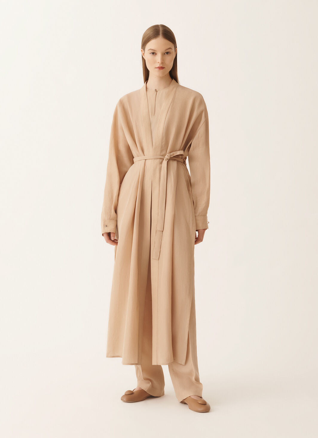 Fluid tunic in maple