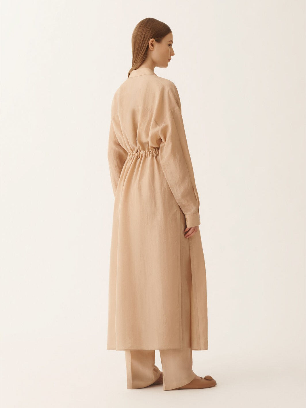 Fluid tunic in maple