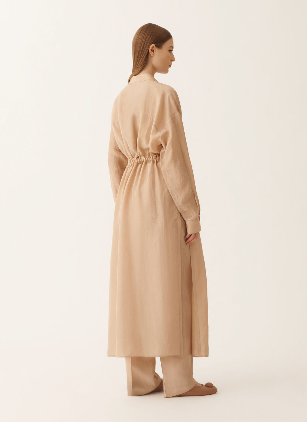 Fluid tunic in maple