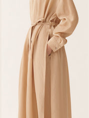 Fluid tunic in maple