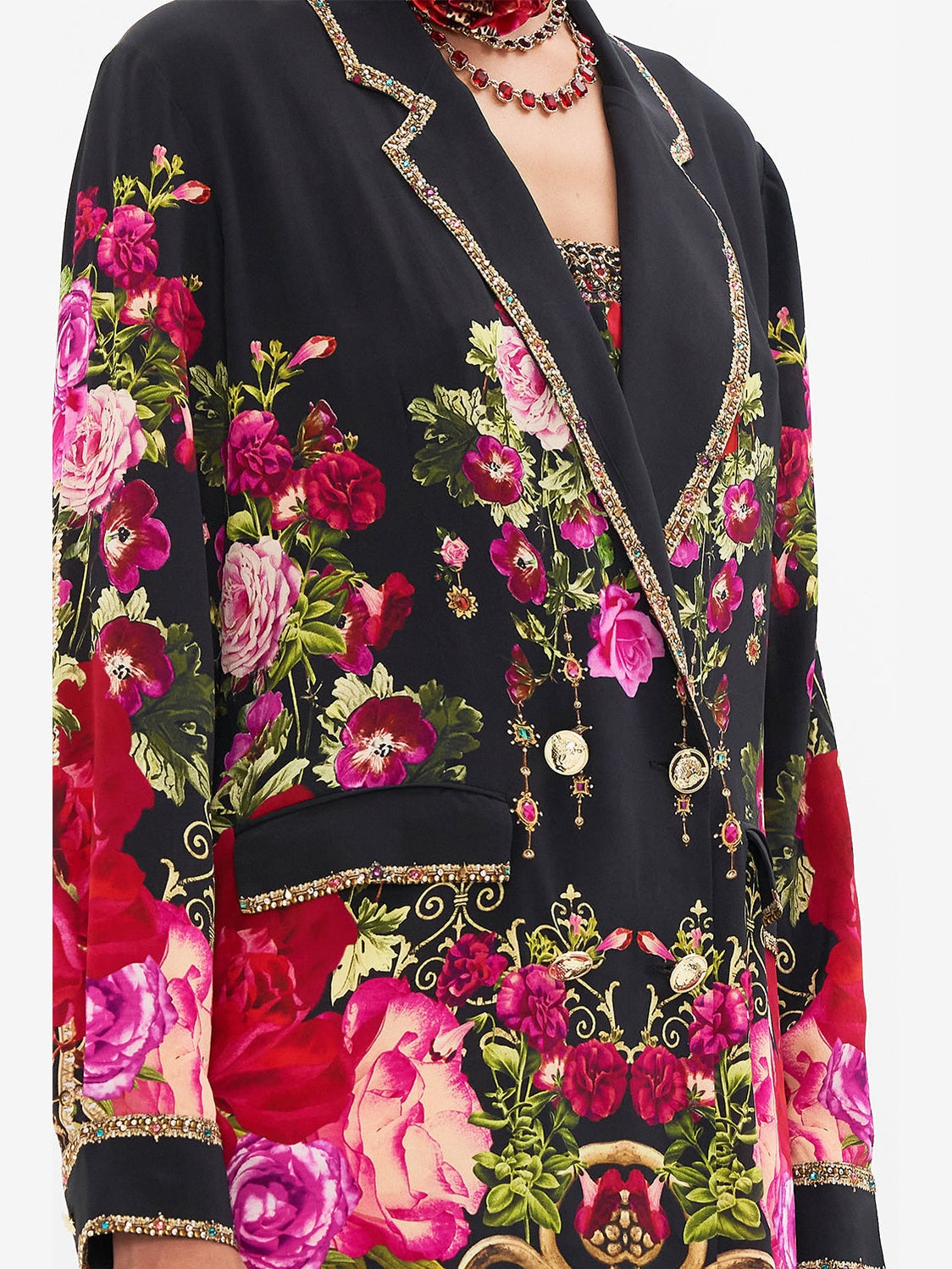 Double breasted soft jacket