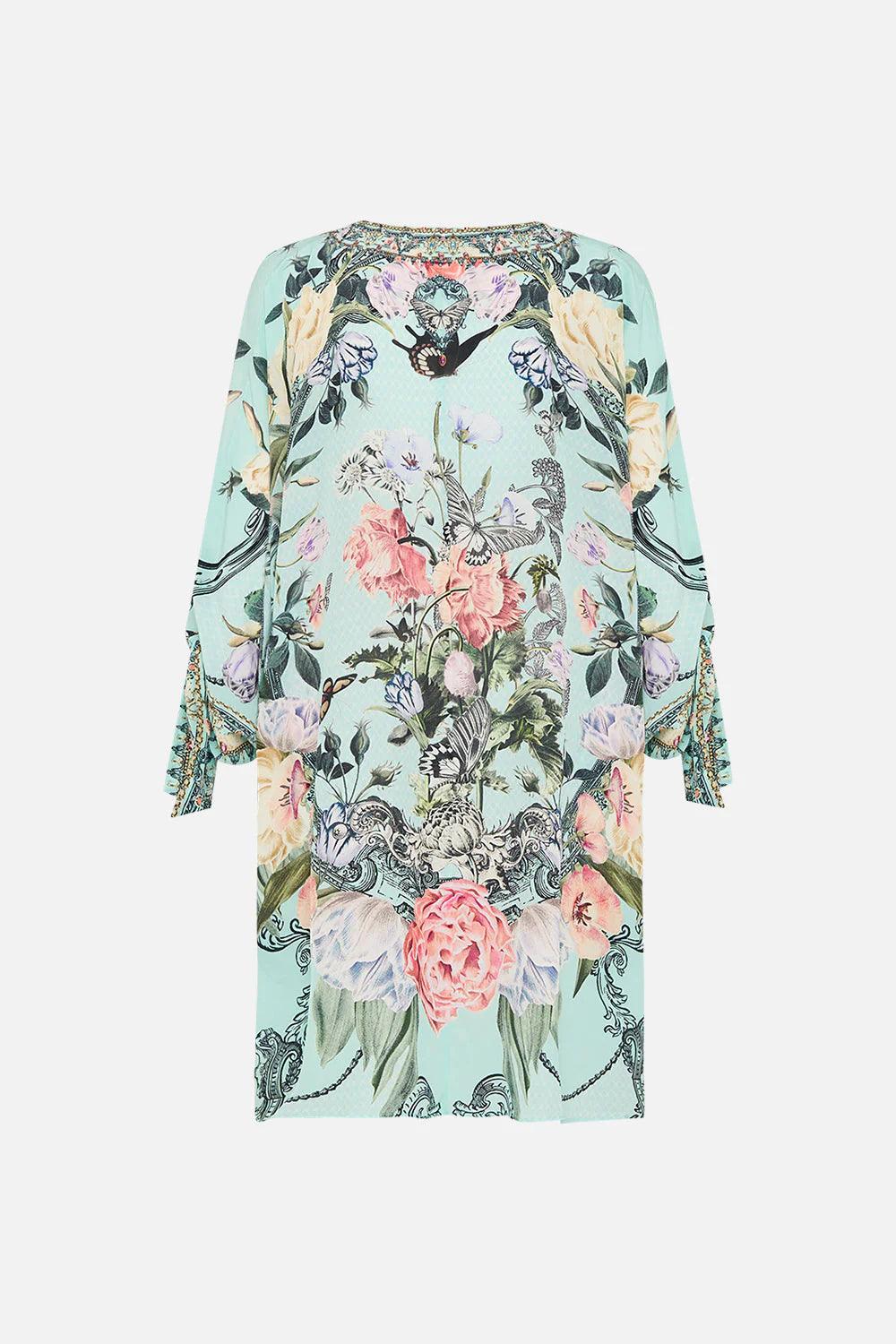 TIE SLEEVE SHORT V NECK KAFTAN