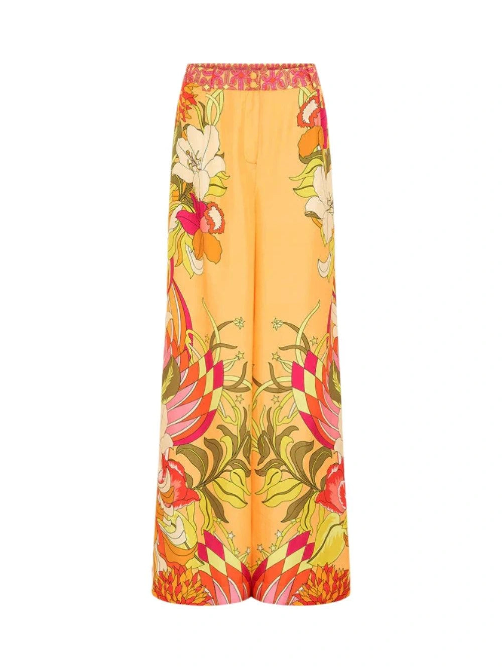 Wide leg waisted pant