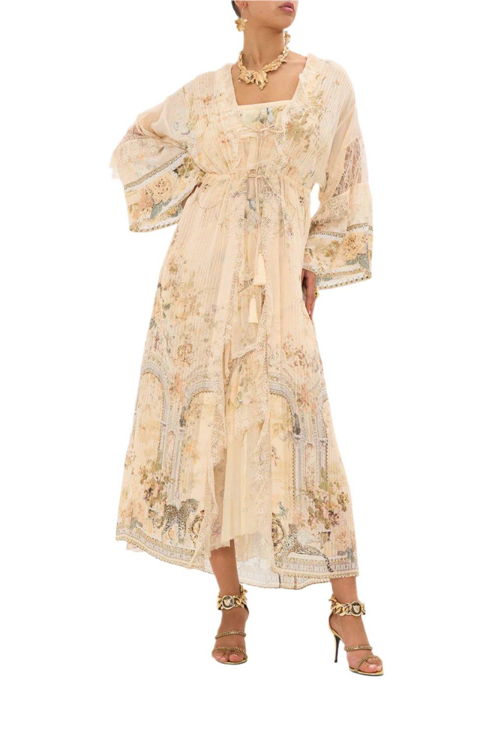 PINTUCK LAYER WITH LACE DETAIL