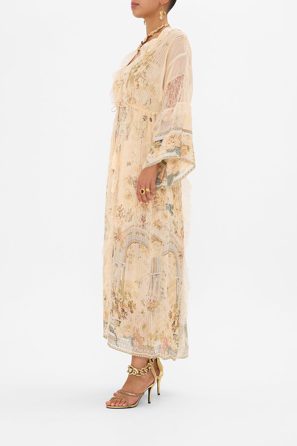 PINTUCK LAYER WITH LACE DETAIL