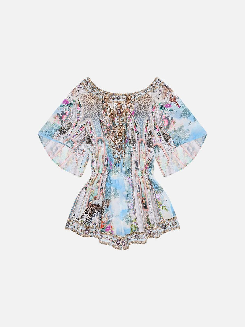 Kids 3/4 flare sleeve playsuit
