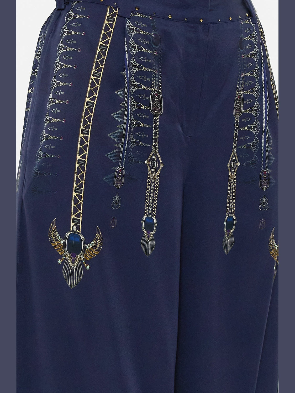 Wide leg waisted pant