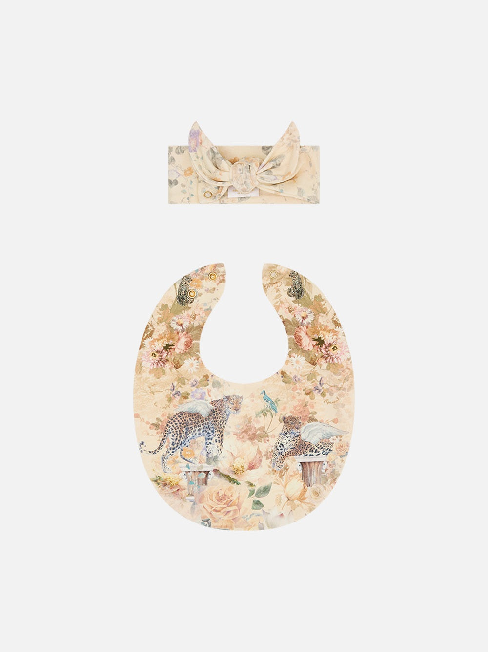 Babies oversized bib and headband set