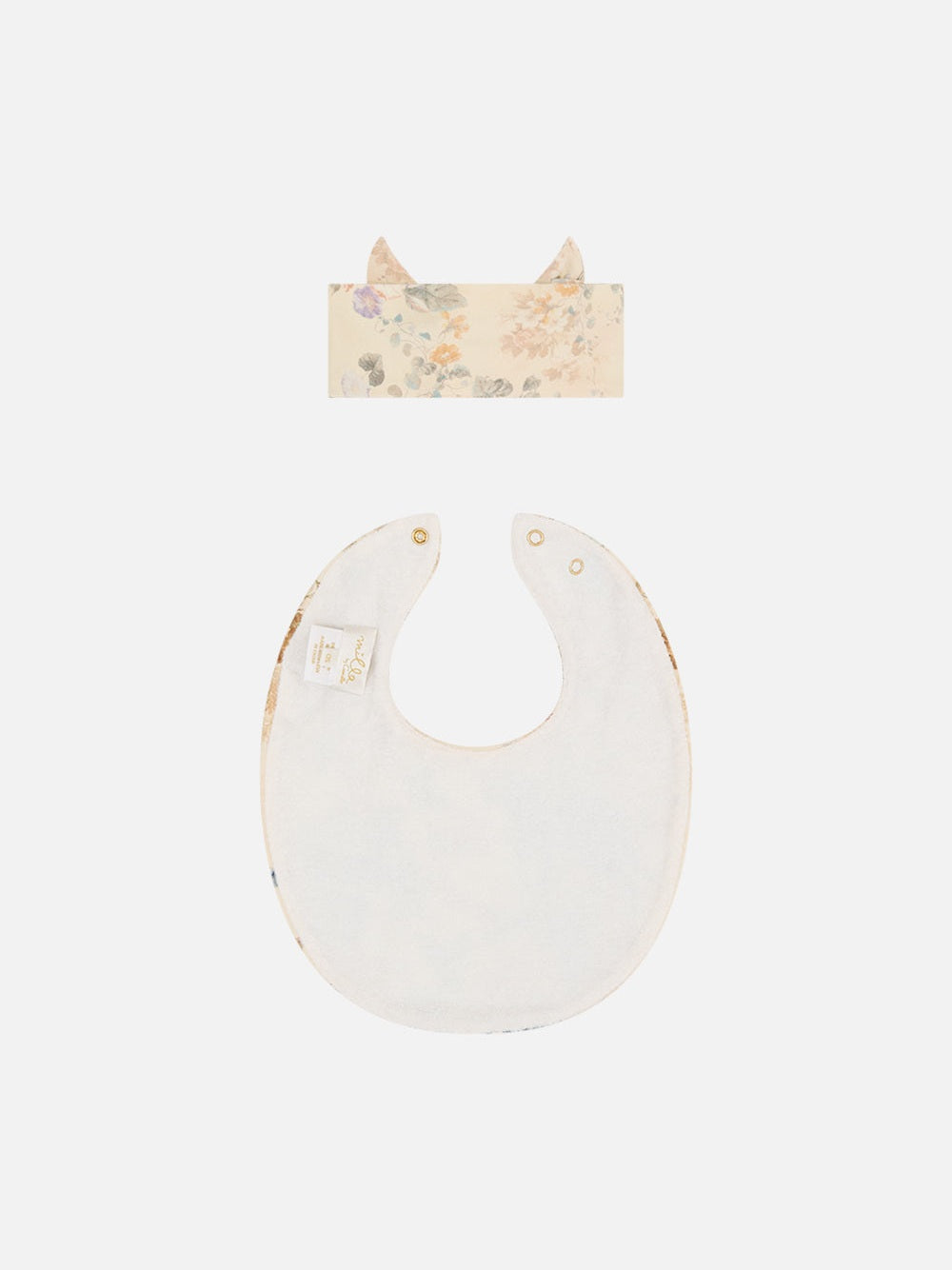 Babies oversized bib and headband set