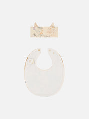 Babies oversized bib and headband set